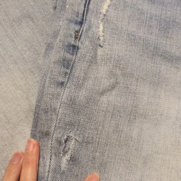 Gap Womens 1969 Best Girlfriend Distressed Jeans Straight Leg Sz 27 - Picture 4 of 7